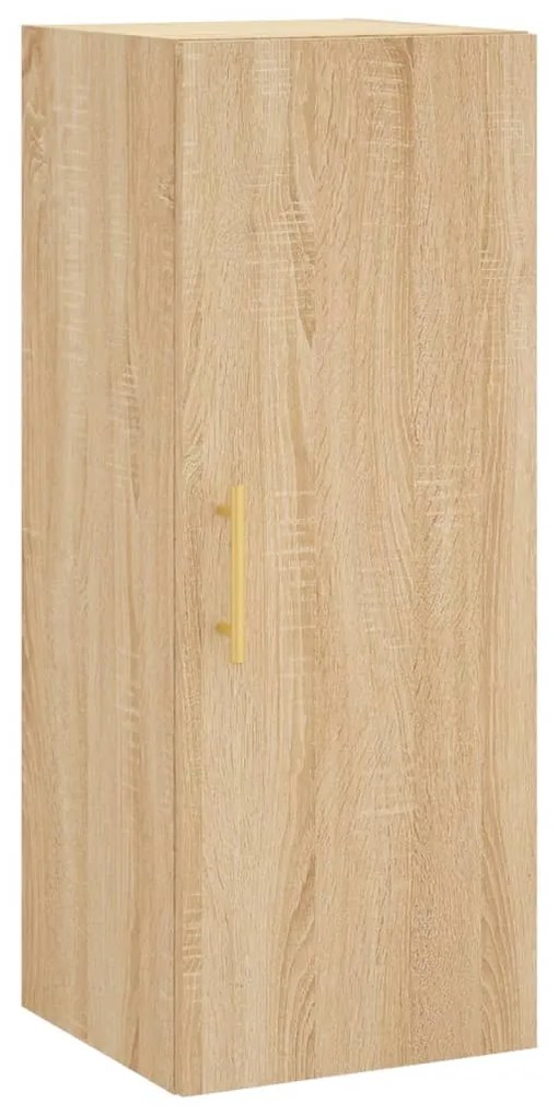 vidaXL Μπουφές Sonoma δρυς 34,5 x 34 x 180 εκ. από Επεξεργασμένο Ξύλο