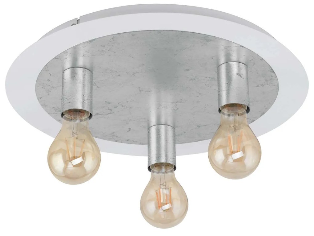 Φωτιστικό Οροφής - Πλαφονιέρα Led 97495 White - Silver Passano Eglo Metal