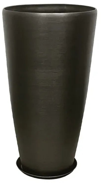 MarHome STONE POLYRESIN ΚΑΣΠΩ ΜΕ ΠΙΑΤΟ ΓΚΡΙ ΟΨΙΔΙΑΝΟY ΜΕΓΑΛΟ - Φ40x75.5cm  06-10008-L