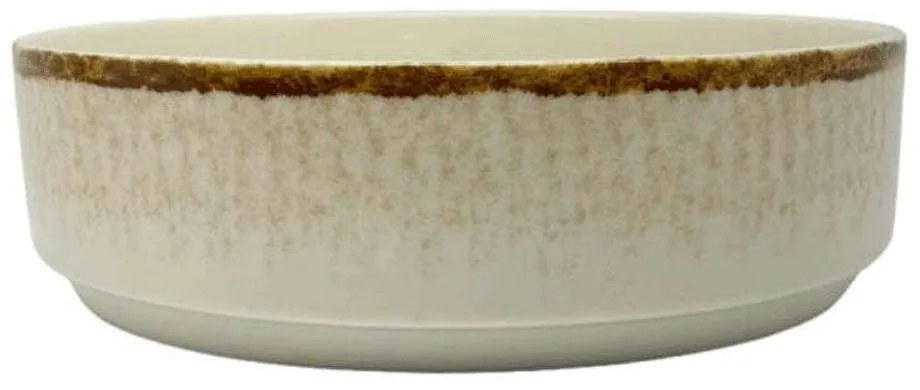 Μπωλ Σερβιρίσματος Vertical Premium Desert 8256-14 Φ17cm Beige Ankor Porcelain