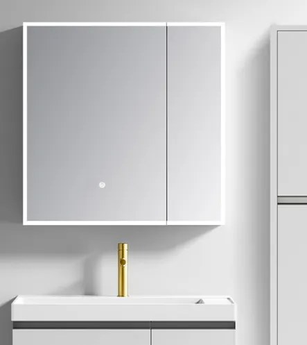 Καθρέφτης SARON LED 80cm χρ. LIGHT GREY κωδ. 3MSAR080WH