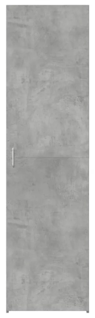 vidaXL Ντουλάπι Γκρι Σκυροδέματος 50x42,5x185 εκ. Επεξεργασμένο Ξύλο