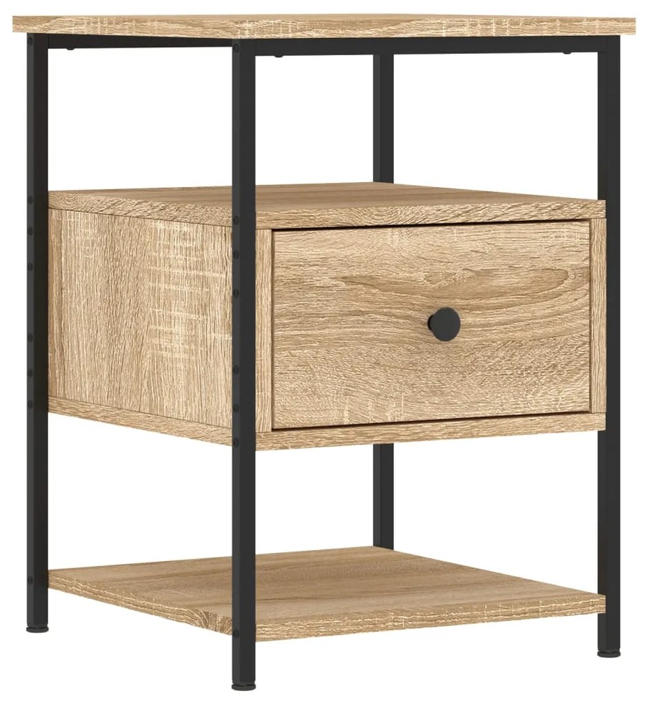 vidaXL Κομοδίνο Sonoma Δρυς 40 x 42 x 56 εκ. από Επεξεργασμένο Ξύλο