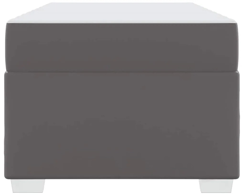 vidaXL Σκελετός Κρεβατιού με στρώμα Γκρι 80 x 200 cm ύφασμα