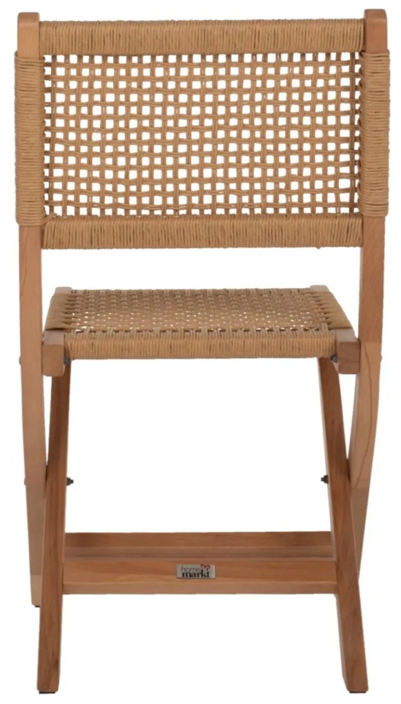 Καρέκλα C9411.01 Αναδιπλούμενη από Οξιά και Σχοινί Φυσικό 47x58x84Υεκ. 47x58x84 εκ.