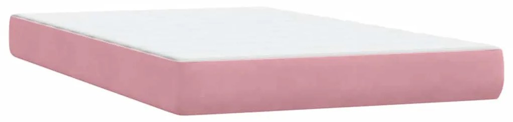 ΚΡΕΒΑΤΙ BOXSPRING ΜΕ ΣΤΡΩΜΑ ΡΟΖ 120X210 ΕΚ. ΒΕΛΟΥΔΙΝΟ 3316208