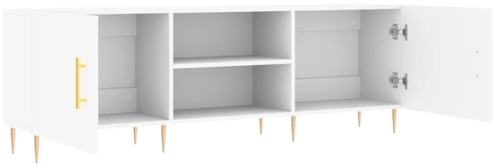 vidaXL Έπιπλο Τηλεόρασης Λευκό 150x30x50 εκ. από Επεξεργασμένο Ξύλο