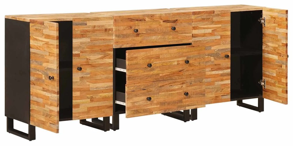 vidaXL Πλαϊνό γραφείο Καφέ Στερεό ξύλο μάνγκο