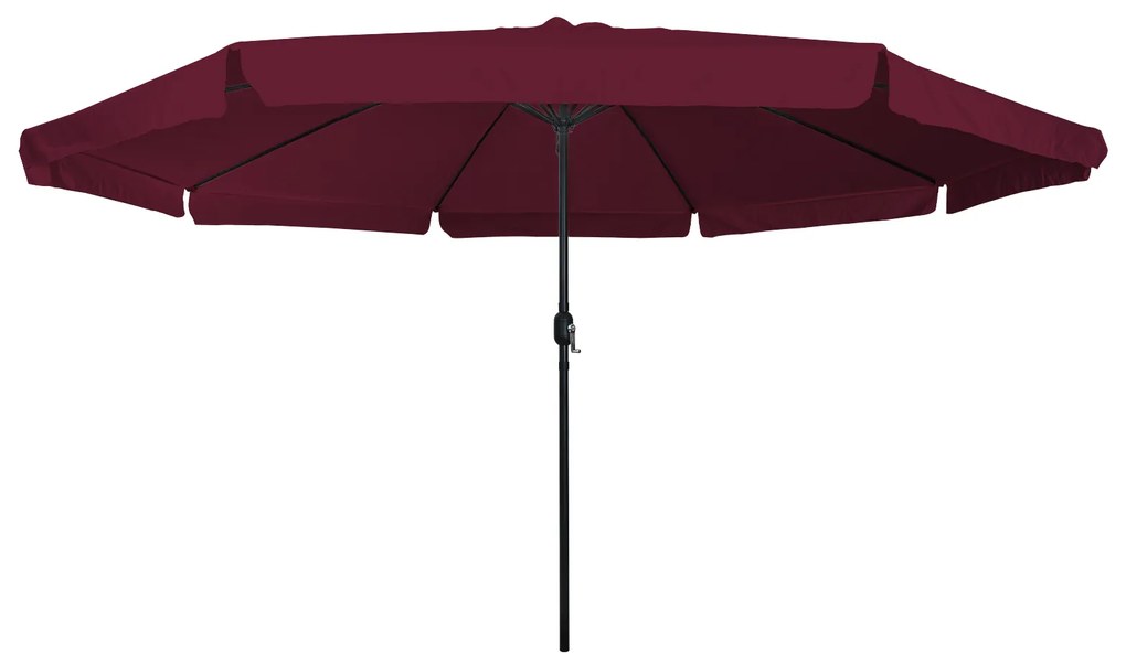 vidaXL Ομπρέλα Κήπου ø395x245 cm Μπορντό