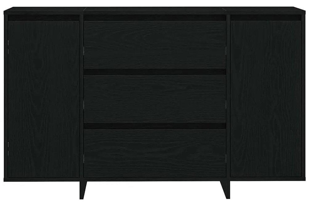 vidaXL Πλαϊνό γραφείο Μαύρη δρυς 120 x 41 x 75 εκ. Επεξεργασμένο ξύλο