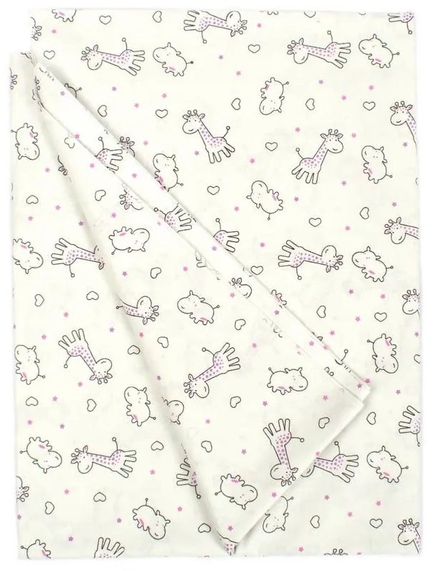 Μαξιλαροθήκη Παιδική Zoo 47 White DimCol 50Χ70 50x70cm 100% Cotton