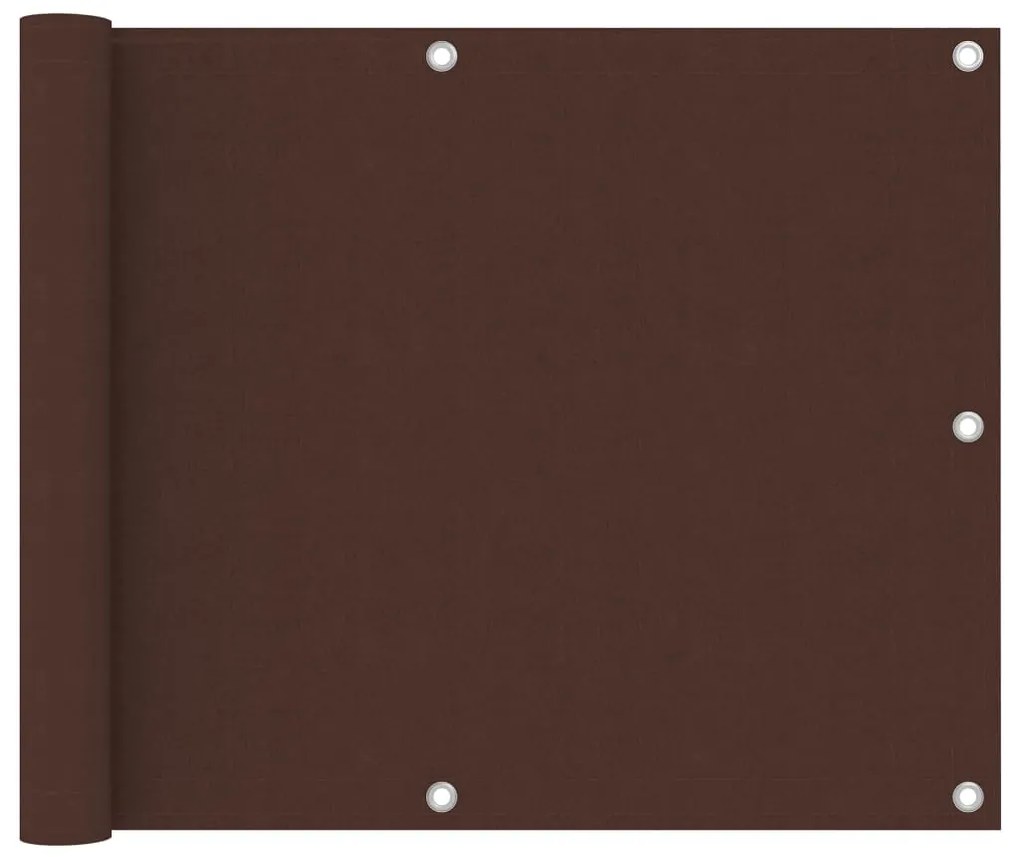 vidaXL Διαχωριστικό Βεράντας Καφέ 75 x 600 εκ. Ύφασμα Oxford