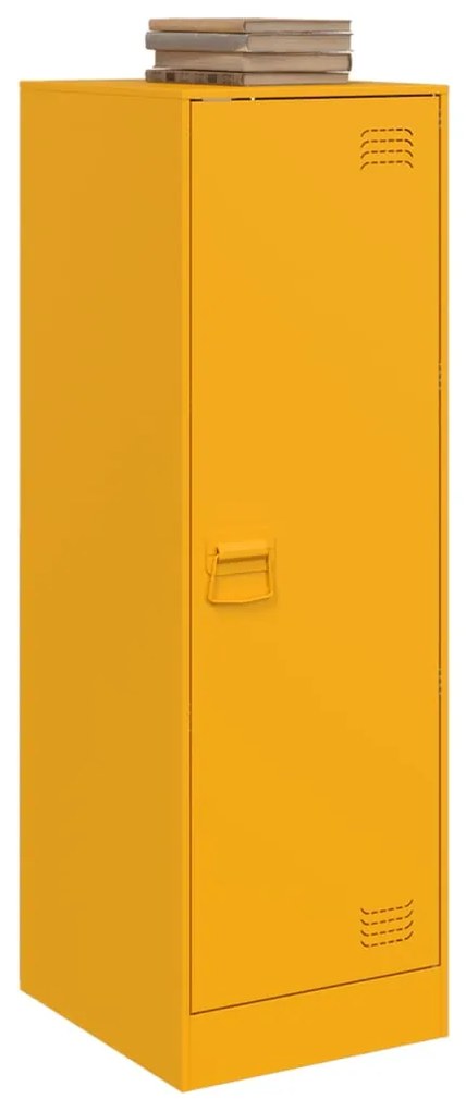 vidaXL Ντουλάπι Μουσταρδί 34,5x39x107 εκ. από Ατσάλι