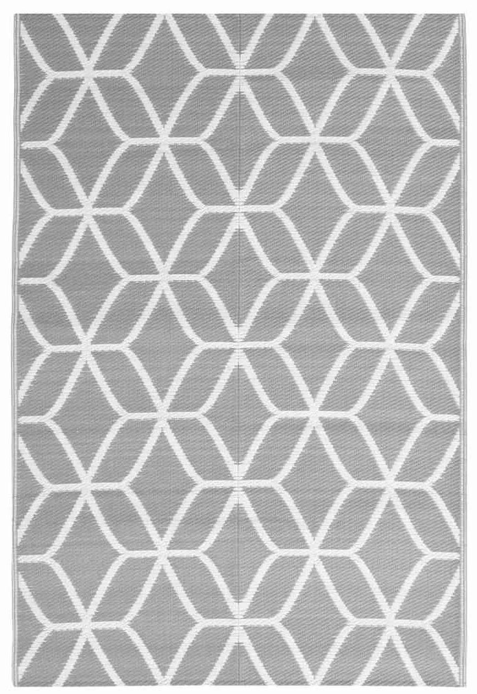 vidaXL Χαλί εξωτερικού χώρου ARAKIL Γκρι 140x200 cm PP