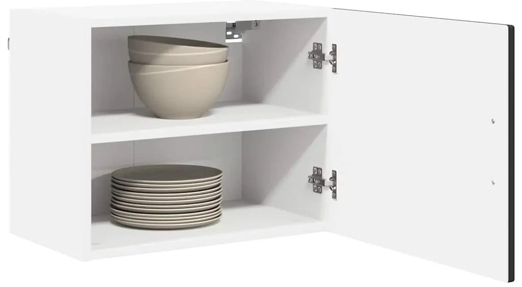 vidaXL Ντουλάπα Κουζίνας με ράφι με πόρτα 2 pcs Μαύρο 50 x 31 x 40 εκ.