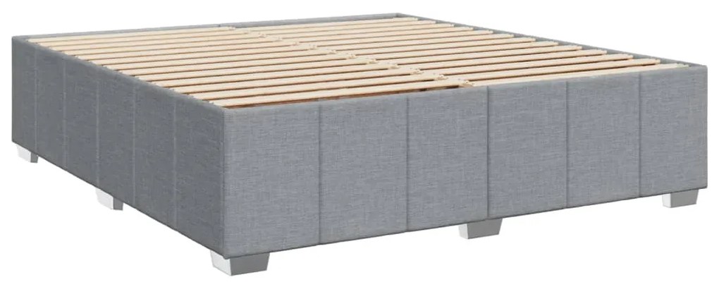 ΚΡΕΒΑΤΙ BOXSPRING ΜΕ ΣΤΡΩΜΑ ΑΝΟΙΧΤΟ ΓΚΡΙ 200X200 ΕΚ. ΥΦΑΣΜΑΤΙΝΟ 3287175