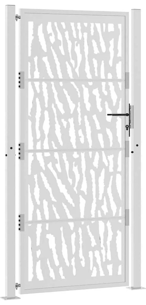 vidaXL Πύλη κήπου 105x205 cm Weathering Steel Trace Design