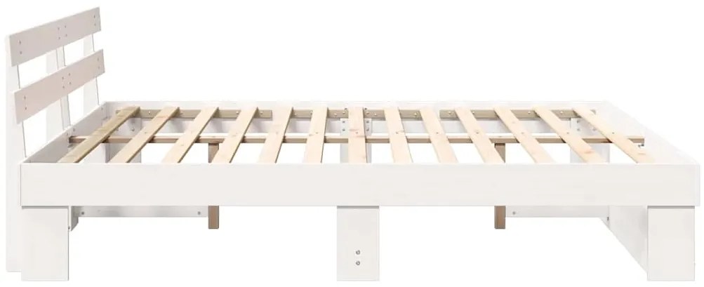 vidaXL Σκελετός Κρεβατιού Λευκό 180 x 200 cm Στερεά ξυλεία πεύκου