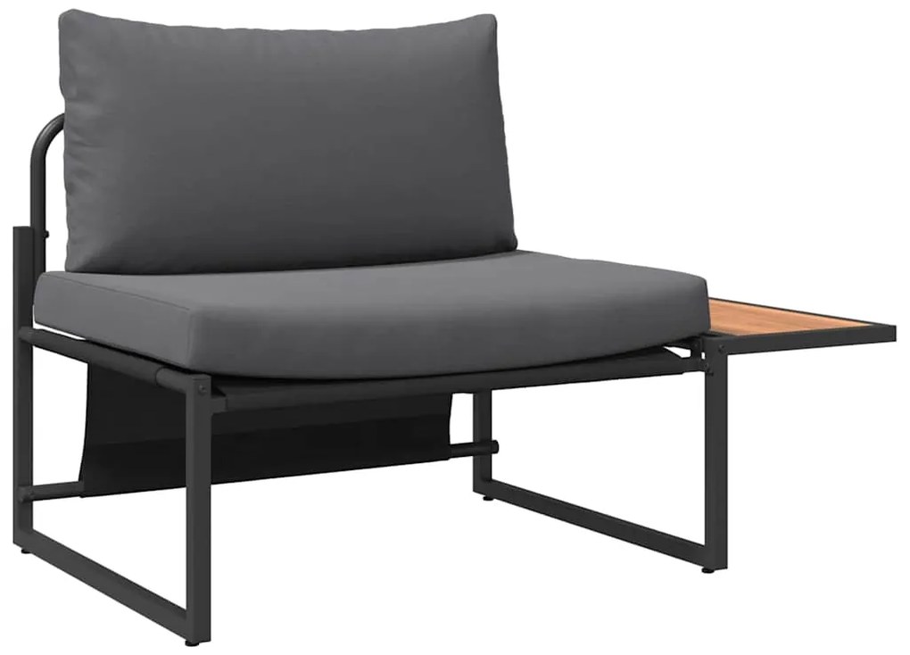vidaXL Σετ Καναπέ Κήπου 2 pcs Ανθρακί Ατσάλι