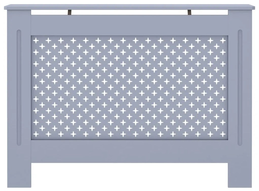 vidaXL Κάλυμμα Καλοριφέρ Ανθρακί 112 x 19 x 81,5 εκ. από MDF