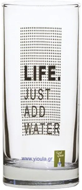 Σετ 6 ποτήρια νερού 27cl Life Just Add Water - Ανά 2 Τμχ