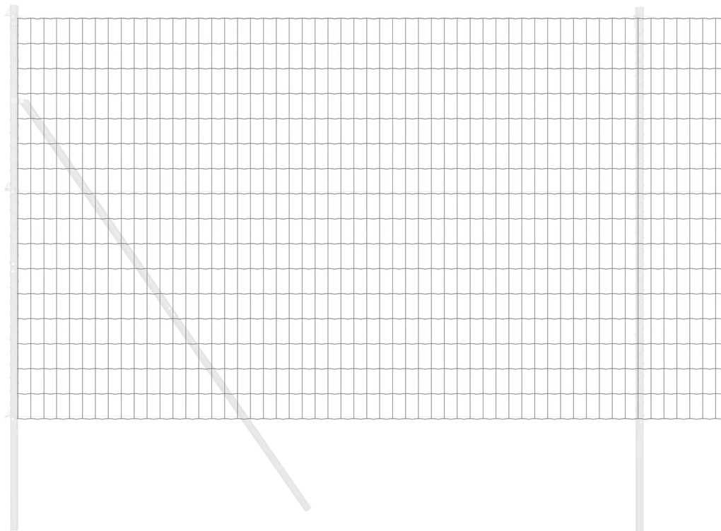 vidaXL Γκρι Φράκτης Euro 1,6x10 μ Σ钢