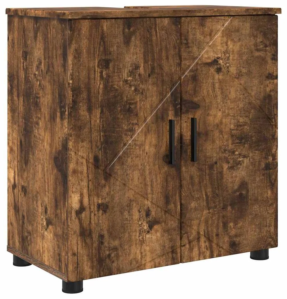 vidaXL Σετ Επίπλων Μπάνιου 5 pcs Καπνιστή δρυς 61 x 35 x 64 εκ.