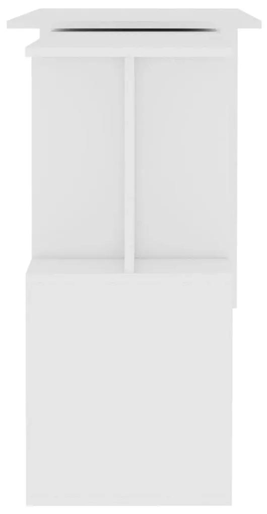 Γραφείο Γωνιακό Λευκό 200 x 50 x 76 εκ. από Μοριοσανίδα - Λευκό