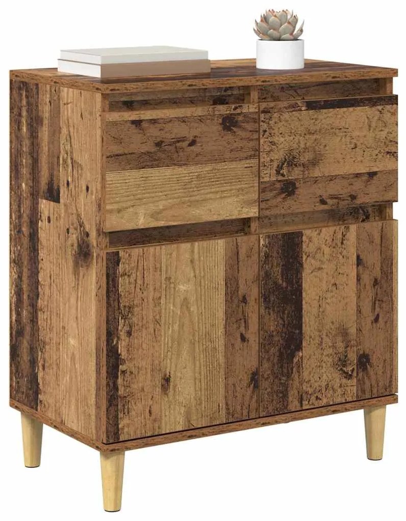 vidaXL Πλαϊνό γραφείο Παλιό Ξύλο 60 x 35 x 70 cm Επεξεργασμένο ξύλο