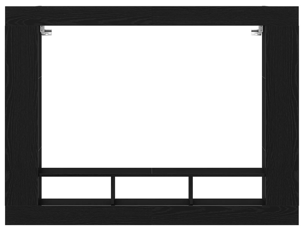 vidaXL Κονσόλα Τηλεόρασης Τοίχου Μαύρο Δρυς 152x22x113 εκ.