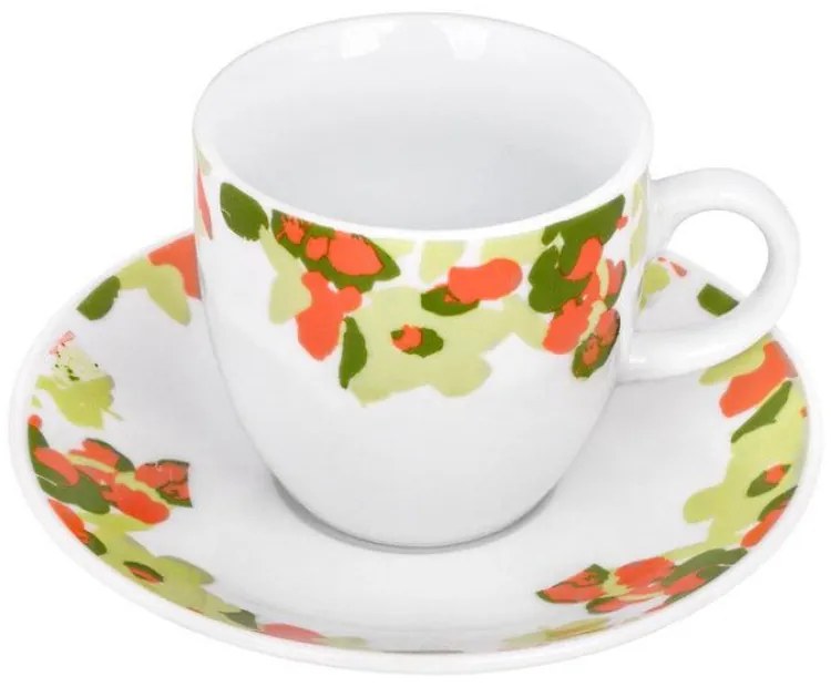 Φλυτζάνια Espresso 90ml + Πιατάκια (Σετ 6τμχ) Maxhome MF11-0507