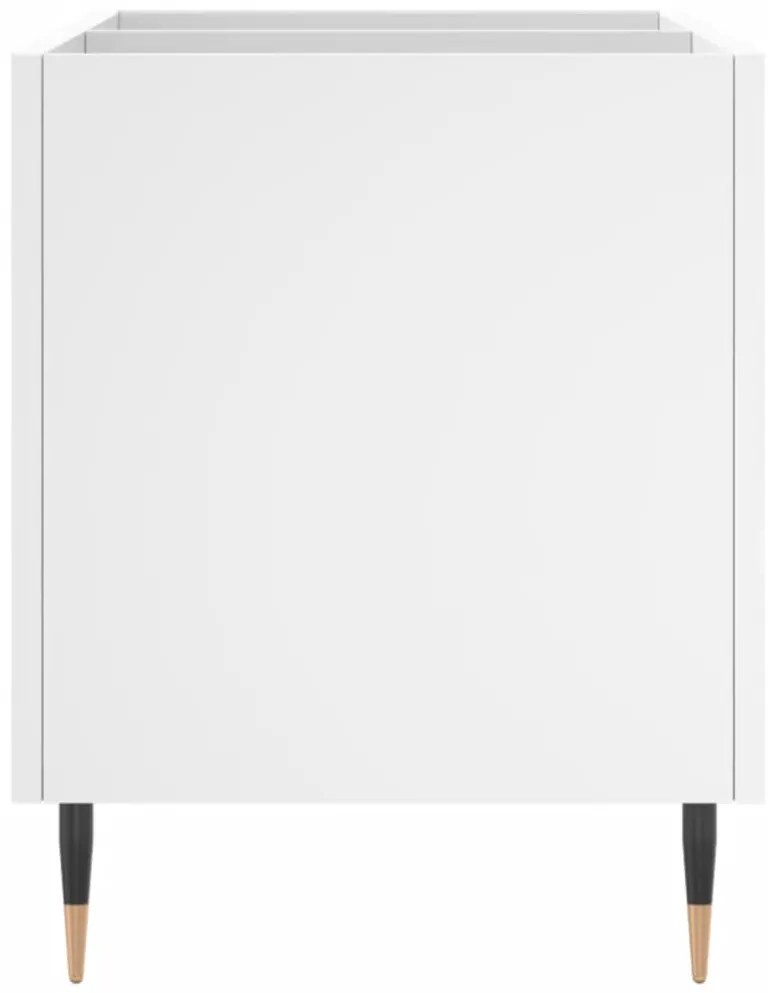 vidaXL Έπιπλο Δίσκων Λευκό 74,5 x 38 x 48 εκ. από Επεξεργασμένο Ξύλο