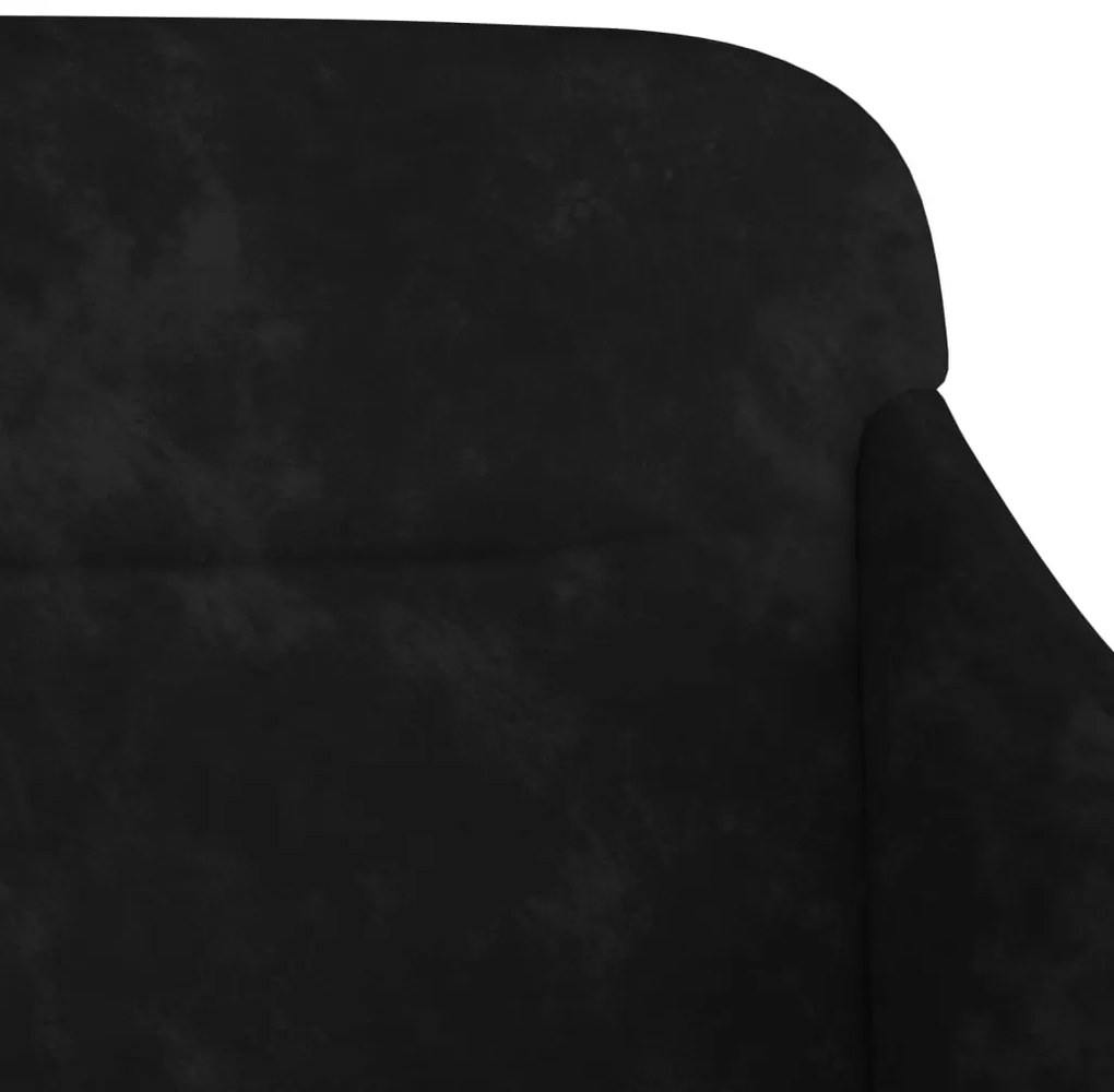 vidaXL Πάγκος Μαύρος 110x76x80 εκ. Βελούδινος