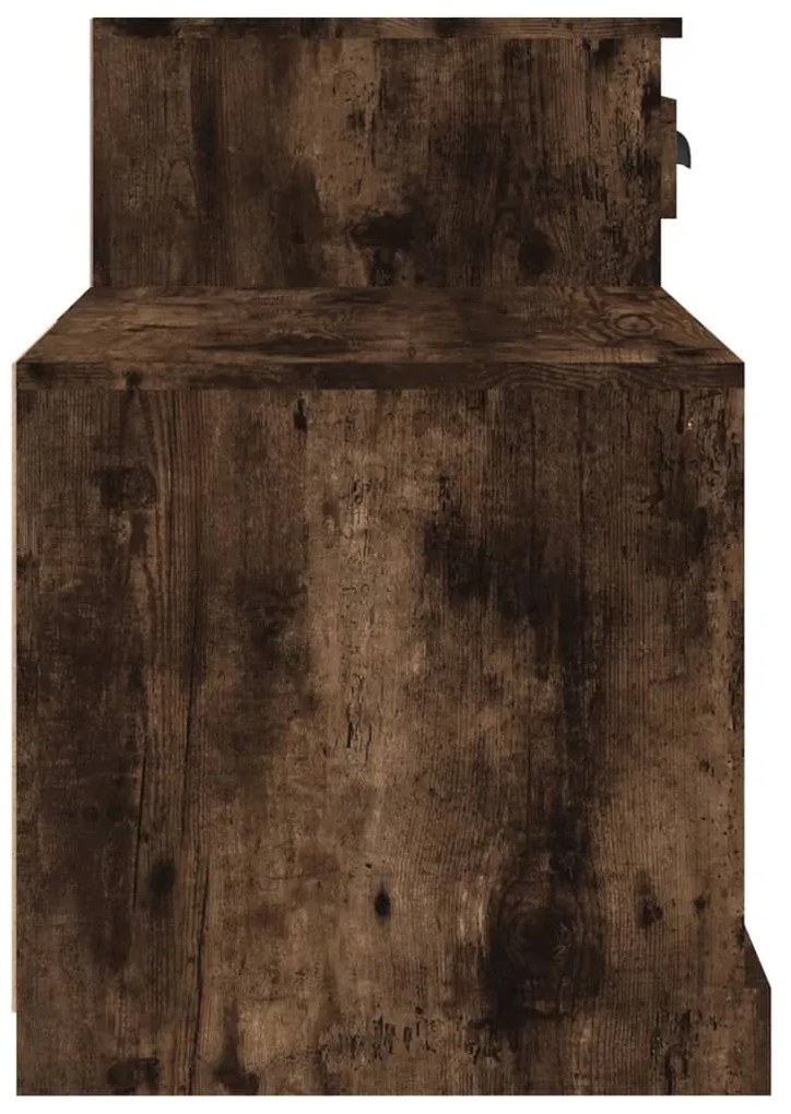 vidaXL Παπουτσοθήκη Καπνιστή Δρυς 100x42x60 εκ. από Επεξεργασμένο Ξύλο