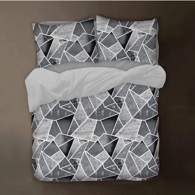 Isadore Lorraine Σετ Σεντόνια Μονά 3 Τμχ 160×260 Βαμβακερά 152 TC Marble Ανθρακί