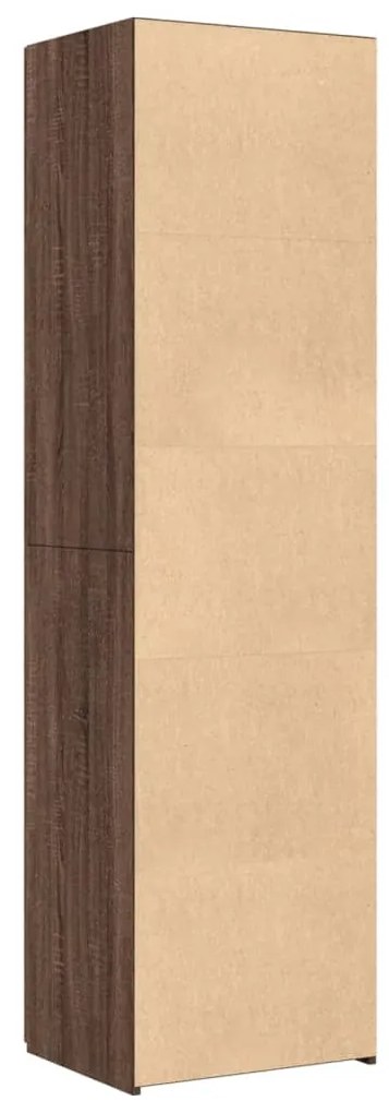 vidaXL Ντουλάπι Καφέ Δρυς 50x42,5x185 εκ. από Επεξεργασμένο Ξύλο