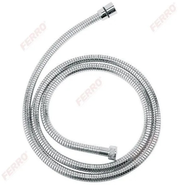 Ferro W13 Σπιράλ Ντους Χρωμέ Μεταλλικά Στοιχεία 1,2m