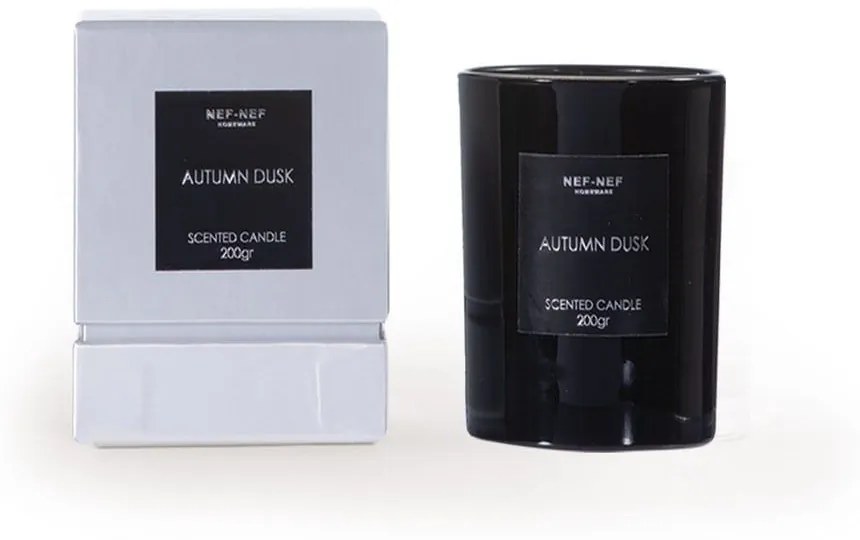 Αρωματικό Κερί Autumn Dusk 200gr Black Nef-Nef Γυαλί