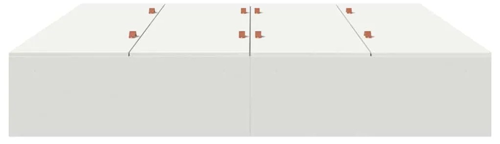 vidaXL Σκελετός Κρεβατιού Λευκό 200 x 200 cm Επεξεργασμένο ξύλο