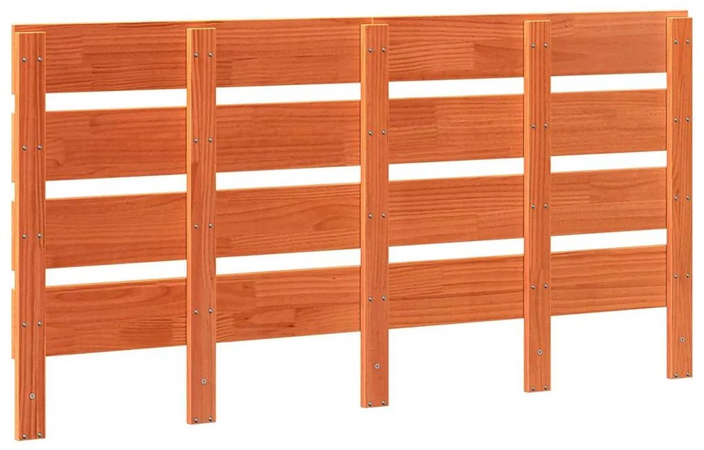 vidaXL Ξύλινη Κεφαλή Κρεβατιού Καφέ κεριού 160.5 x 3 x 80 cm
