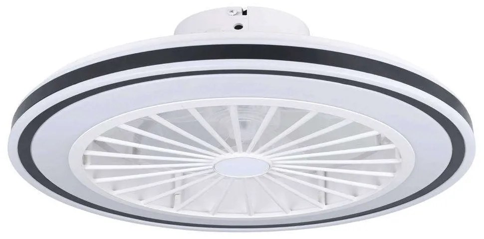 Ανεμιστήρας Οροφής Με Φως Almeria 35182 Φ48x19cm Led Black-White Eglo Διάμετρος 48cm