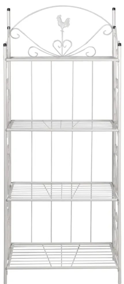 Λευκό τετράγωνο ράφι για φυτά