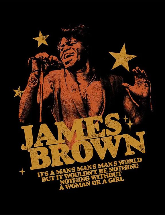 Κορνιζαρισμένη αφίσα James Brown - Man's World