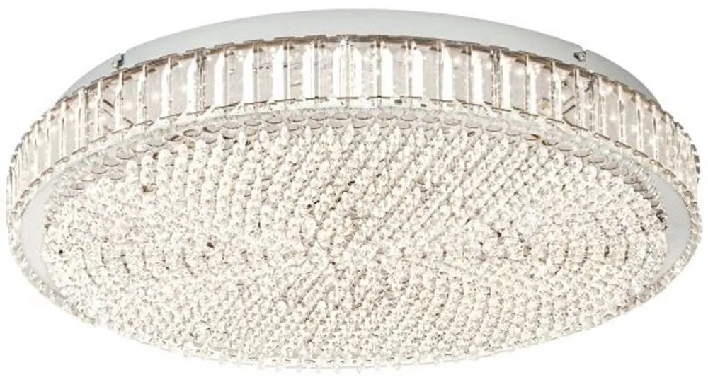 Φωτιστικό Οροφής - Πλαφονιέρα 39747 Balparda Led Ø605 Κρύσταλλο Chrome Eglo Metal, Glass