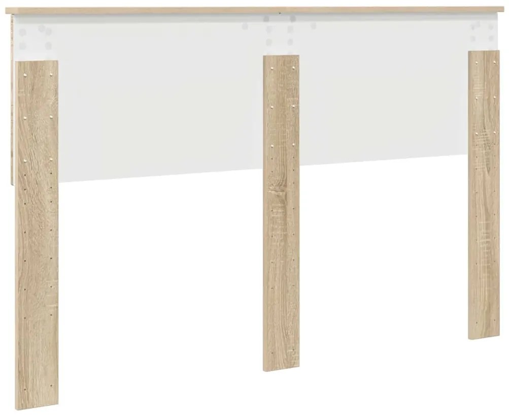 vidaXL Κεφαλάρι με κεφαλάρι Δρύς Sonoma 160 cm Επεξεργασμένο ξύλο