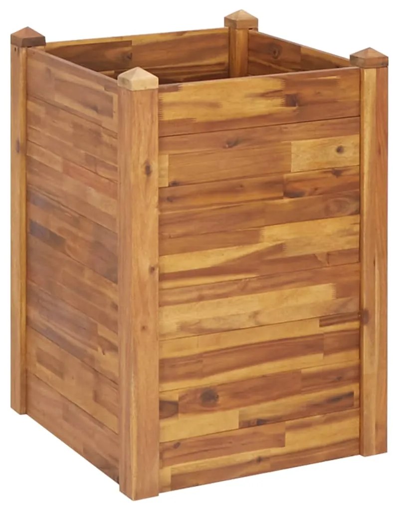 vidaXL Ζαρντινιέρα Υπερυψωμένη 60 x 60 x 84 εκ. από Μασίφ Ξύλο Ακακίας