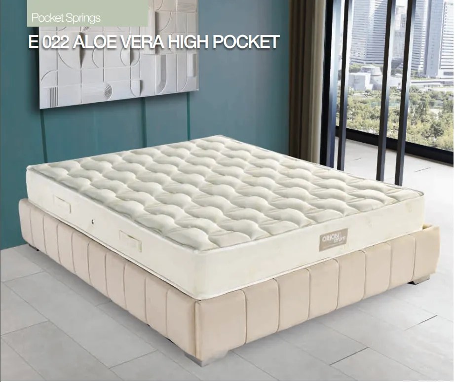 Στρώμα E022 Aloe Vera High Pocket  100×190 εκ.  Σκληρότητας: Μέτριο Orion Strom