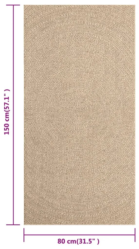 Χαλί ZIZUR Όψη Γιούτας Εσωτ. &amp; Εξωτ. Χώρου 80 x 150 εκ. 364838