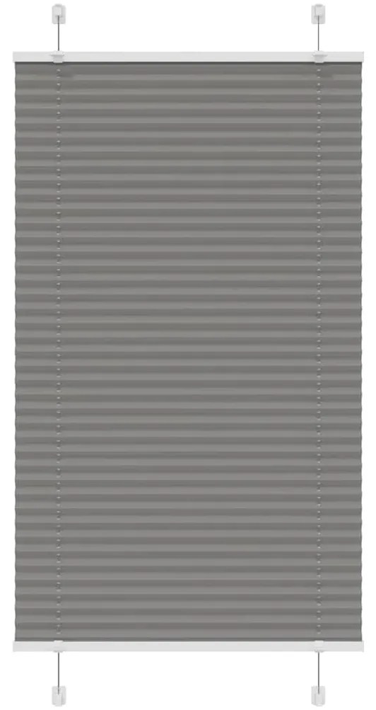 vidaXL Πλισέ περσίδα Ανθρακί 70x150 cm Πλάτος υφάσματος 69,4 cm