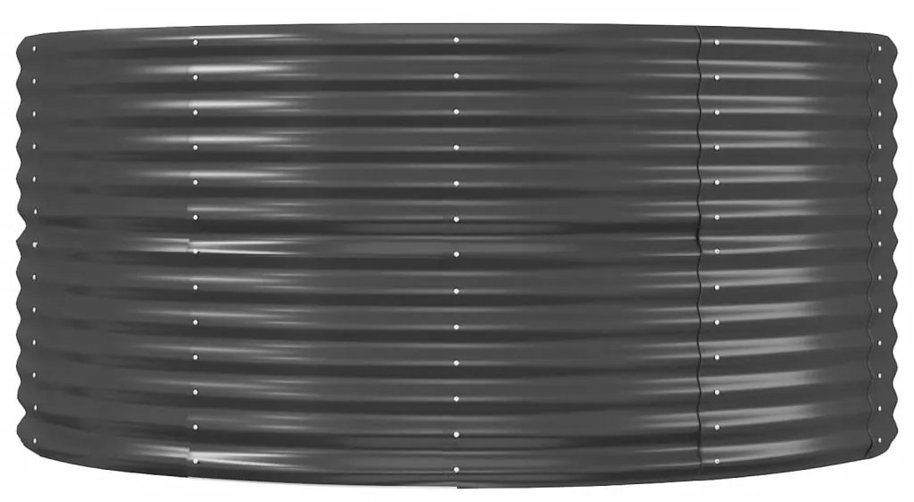 vidaXL Ζαρντινιέρα Ανθρακί 447x140x68εκ Ατσάλι με Ηλεκτρ. Βαφή Πούδρας